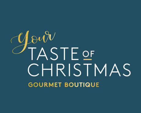 Logo de la boutique de Gourmet La Vanguardia "Your taste of Christmas" diseñada por Nextmedia.